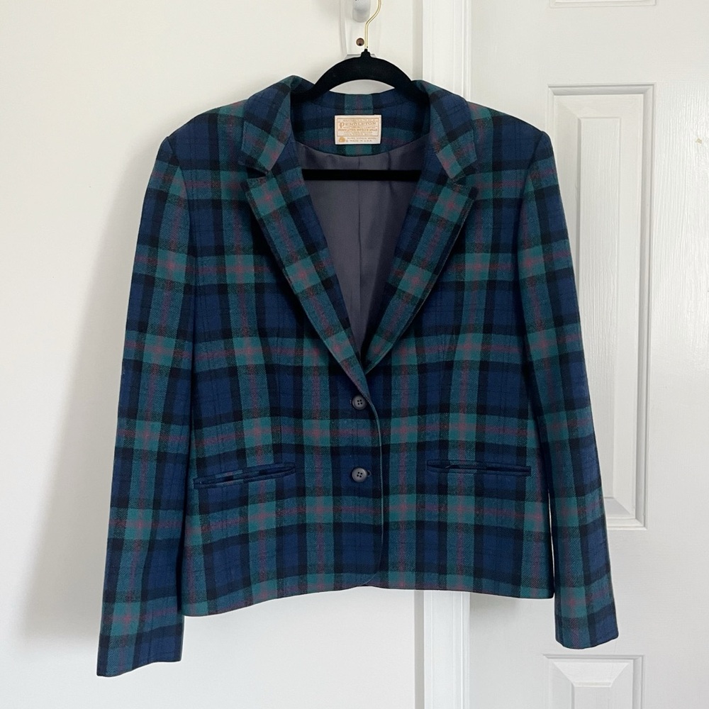Pendleton Wool Plaid Women's Jacket - image 1